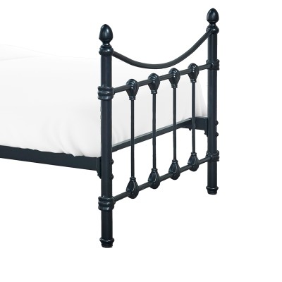 Κρεβάτι Art Maison Collins - Black (Για στρώμα 90x190εκ.)