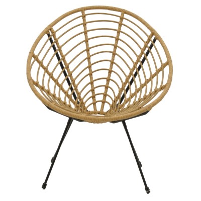 Πολυθρόνα Art Maison Πολυθρόνα Art Maison Cerise pe φυσικό-μέταλλο μαύρο πόδι 78x74x84εκpe φυσικό-μέταλλο μαύρο πόδι 78x74x84εκ