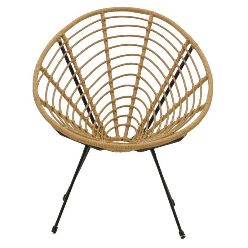 Πολυθρόνα Art Maison Πολυθρόνα Art Maison Cerise pe φυσικό-μέταλλο μαύρο πόδι 78x74x84εκpe φυσικό-μέταλλο μαύρο πόδι 78x74x84εκ