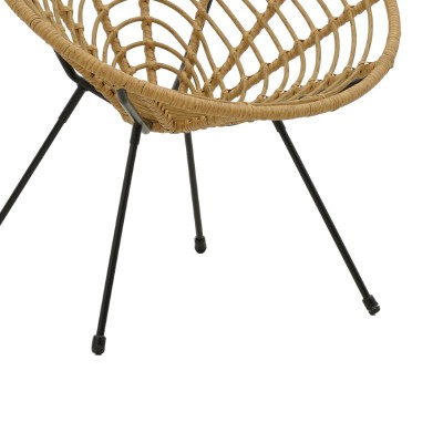 Πολυθρόνα Art Maison Πολυθρόνα Art Maison Cerise pe φυσικό-μέταλλο μαύρο πόδι 78x74x84εκpe φυσικό-μέταλλο μαύρο πόδι 78x74x84εκ