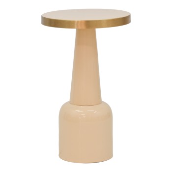 Βοηθητικό τραπέζι Art Maison Montague - Cream Gold (Φ36x58εκ.)