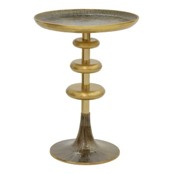 Βοηθητικό τραπέζι Art Maison Murieta - Gold Black (Φ39x55εκ.)