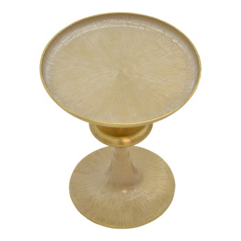 Βοηθητικό τραπέζι Art Maison Murieta - Gold White (Φ33x42εκ.)