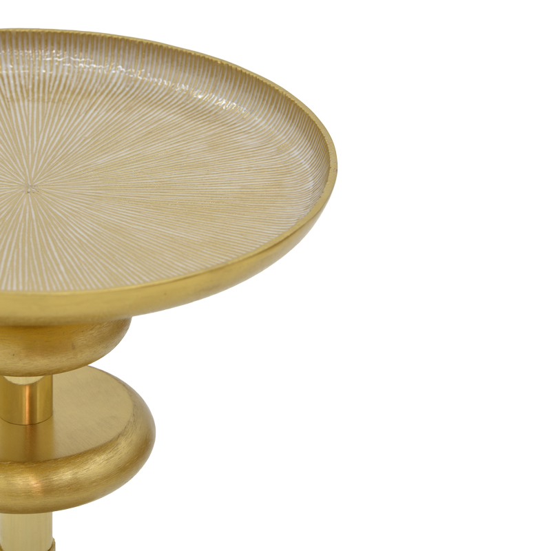 Βοηθητικό τραπέζι Art Maison Murieta - Gold White (Φ33x42εκ.) Βοηθητικό τραπέζι Art Maison Murieta - Gold White (Φ33x42εκ.)