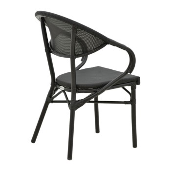 Καρέκλα κήπου Art Maison Rho - Black (57x57x83εκ.)