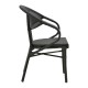 Καρέκλα κήπου Art Maison Rho - Black (57x57x83εκ.)