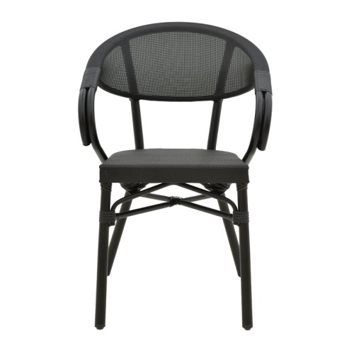 Καρέκλα κήπου Art Maison Rho - Black (57x57x83εκ.)