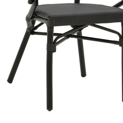 Καρέκλα κήπου Art Maison Rho - Black (57x57x83εκ.) Καρέκλα κήπου Art Maison Rho - Black (57x57x83εκ.)