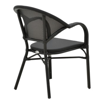 Καρέκλα κήπου Art Maison Rho - Black (57x62x84εκ.)