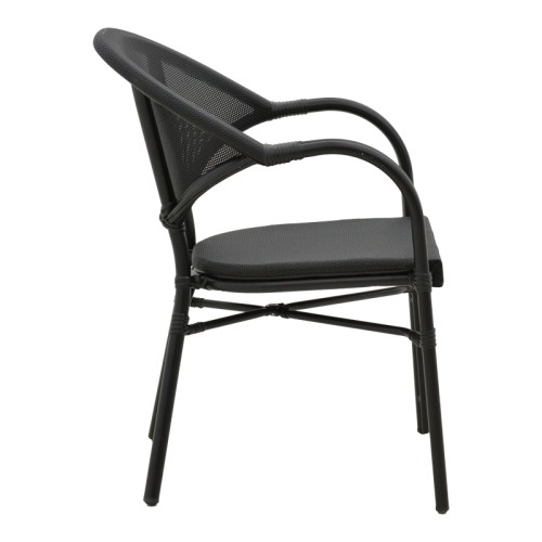 Καρέκλα κήπου Art Maison Rho - Black (57x62x84εκ.)