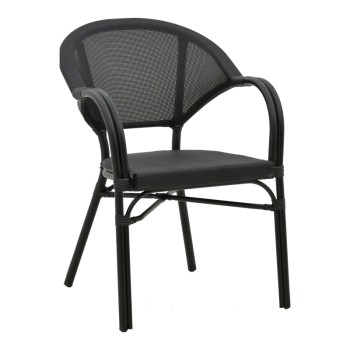 Καρέκλα κήπου Art Maison Rho - Black (57x62x84εκ.)