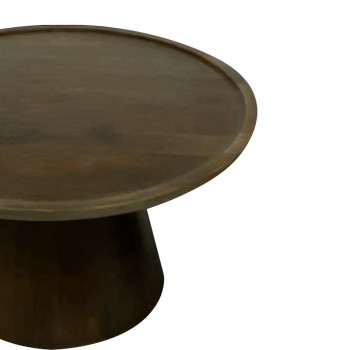 Tραπέζι σαλονιού Art Maison Opelika - Walnut (Φ90x40εκ.)