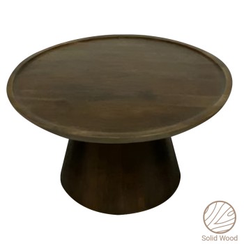 Tραπέζι σαλονιού Art Maison Opelika - Walnut (Φ90x40εκ.)