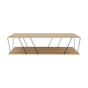 Tραπέζι σαλονιού Art Maison Φιουμιτσίνο - Oak Black (120x48x30εκ.)
