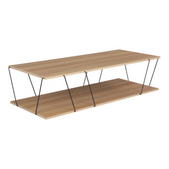 Tραπέζι σαλονιού Art Maison Φιουμιτσίνο - Oak Black (120x48x30εκ.)