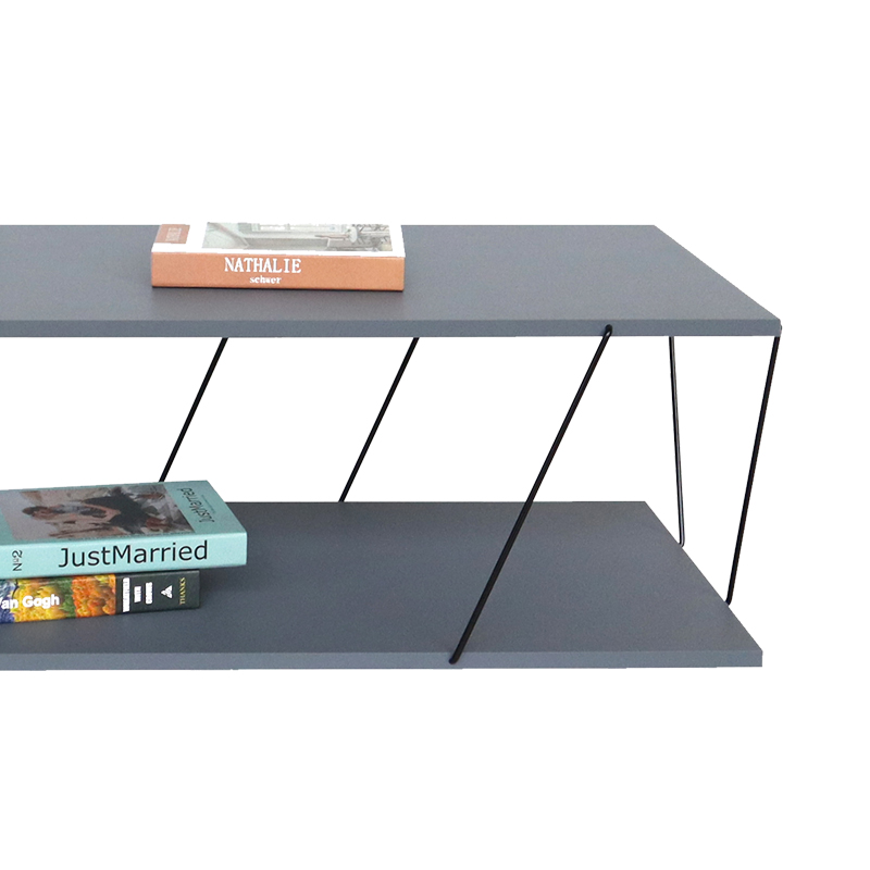 Tραπέζι σαλονιού Art Maison Φιουμιτσίνο - Gray Black (120x48x30εκ.) Tραπέζι σαλονιού Art Maison Φιουμιτσίνο - Gray Black (120x48x30εκ.)