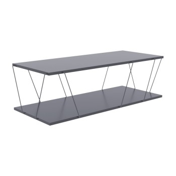 Tραπέζι σαλονιού Art Maison Φιουμιτσίνο - Gray Black (120x48x30εκ.)