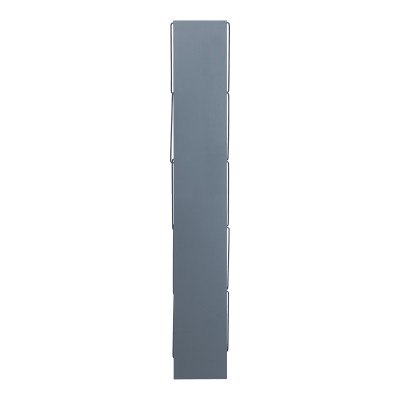 Βιβλιοθήκη Art Maison Φιουμιτσίνο - Gray Black (60x24x146,5εκ.)