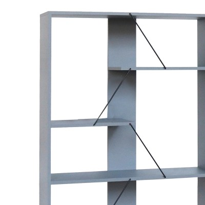 Βιβλιοθήκη Art Maison Φιουμιτσίνο - Gray Black (84x25,5x154,5εκ.) Βιβλιοθήκη Art Maison Φιουμιτσίνο - Gray Black (84x25,5x154,5εκ.)