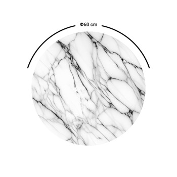 Επιφάνεια τραπεζιού Art Maison Siena - Marble (Φ60εκ.)