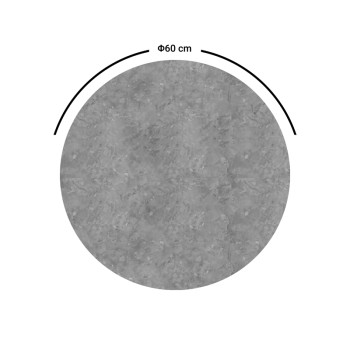Επιφάνεια τραπεζιού Art Maison Siena - Gray Marble (Φ60εκ.)