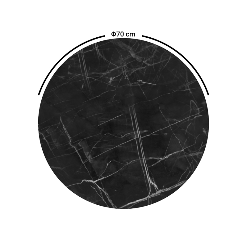 Επιφάνεια τραπεζιού Art Maison Siena - Black Marble (Φ70εκ.) Επιφάνεια τραπεζιού Art Maison Siena - Black Marble (Φ70εκ.)
