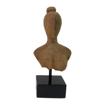 Επιτραπέζιο διακοσμητικό Art Maison Coneflower φυσικό μάνγκο ξύλο-μέταλλο 17.5x11.5x42εκ