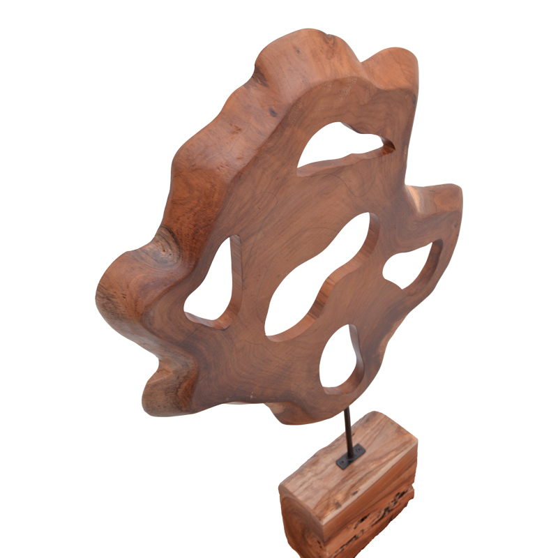 Επιτραπέζιο διακοσμητικό Art Maison Plume φυσικό ξύλο teak-μέταλλο 55x10x80εκ Επιτραπέζιο διακοσμητικό Art Maison Plume φυσικό ξύλο teak-μέταλλο 55x10x80εκ