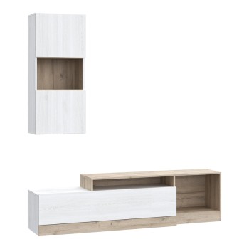 Σύνθετο σαλονιού Art Maison Forli - White Oak (180x39x190εκ)