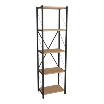 Βιβλιοθήκη Art Maison Alessandria - Oak Black (40x30x150εκ)