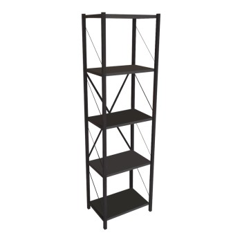 Βιβλιοθήκη Art Maison Alessandria - Charcoal Black (40x30x150εκ)