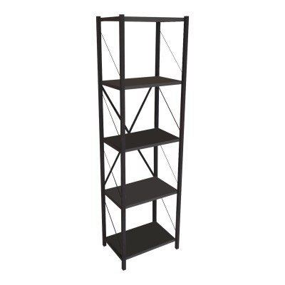 Βιβλιοθήκη Art Maison Alessandria - Charcoal Black (40x30x150εκ) Βιβλιοθήκη Art Maison Alessandria - Charcoal Black (40x30x150εκ)