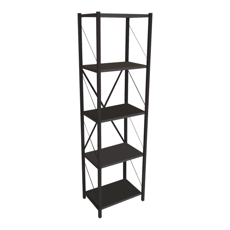Βιβλιοθήκη Art Maison Alessandria - Charcoal Black (40x30x150εκ) Βιβλιοθήκη Art Maison Alessandria - Charcoal Black (40x30x150εκ)