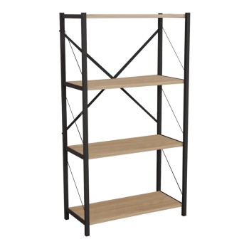 Βιβλιοθήκη Art Maison Alessandria - Oak Black (60x30x114εκ)