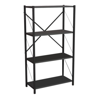 Βιβλιοθήκη Art Maison Alessandria - Charcoal Black (60x30x114εκ)