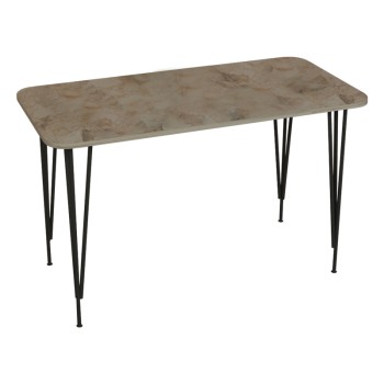 Τραπέζι Art Maison Catanzaro - Black Gray (120x60x73εκ)