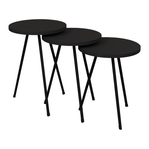 Βοηθητικό τραπέζι Art Maison Matera - Black Charcoal (33,6x33,6x33,6εκ.)