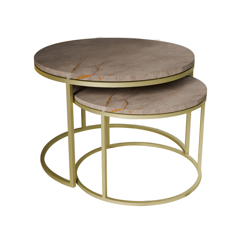 Σετ Τραπέζια Σαλονιού Art Maison Messina - Gray Gold (75x75x45εκ.) Σετ Τραπέζια Σαλονιού Art Maison Messina - Gray Gold (75x75x45εκ.)