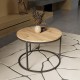 Τραπέζι Σαλονιού Art Maison Messina - Oak Black (Φ60x40εκ.)