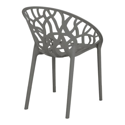 Πολυθρόνα Art Maison Anthem pp σε ανθρακί απόχρωση 59x60x79,5εκ