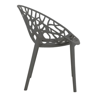 Πολυθρόνα Art Maison Anthem pp σε ανθρακί απόχρωση 59x60x79,5εκ