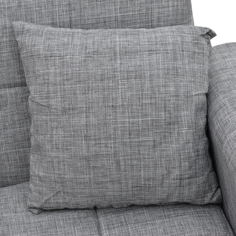 Καναπές-κρεβάτι τριθέσιος με αποθηκευτικό χώρο Art Maison Oraibi - Grey (215x85x80εκ.)