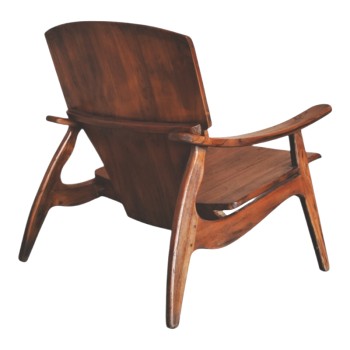 Πολυθρόνα Art Maison Beyonder καρυδί teak ξύλο 72x71x77εκ