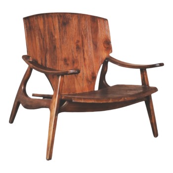 Πολυθρόνα Art Maison Beyonder καρυδί teak ξύλο 72x71x77εκ