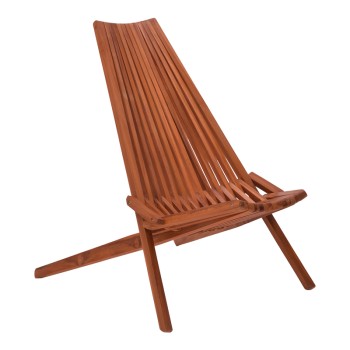 Πολυθρόνα Art Maison Battering πτυσσόμενη φυσικό teak ξύλο 101x63x80εκ