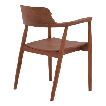 Πολυθρόνα Art Maison Bug teak ξύλο σε καρυδί απόχρωση 57x54x79εκ