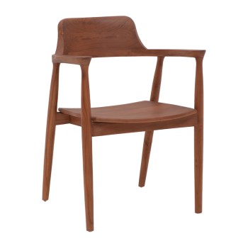 Πολυθρόνα Art Maison Bug teak ξύλο σε καρυδί απόχρωση 57x54x79εκ