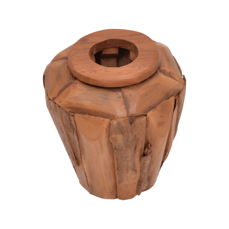Διακοσμητικό βάζο Art Maison Aztec teak ξύλο σε φυσική απόχρωση Φ30x30εκ Διακοσμητικό βάζο Art Maison Aztec teak ξύλο σε φυσική απόχρωση Φ30x30εκ