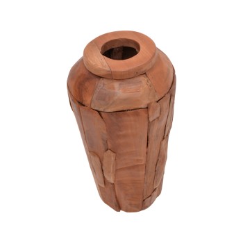 Διακοσμητικό βάζο Art Maison Hyssop teak ξύλο σε φυσική απόχρωση Φ30x60εκ