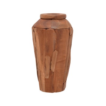 Διακοσμητικό βάζο Art Maison Hyssop teak ξύλο σε φυσική απόχρωση Φ30x60εκ